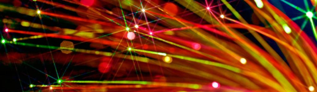 fiber optic colorful lights with glomers website header
