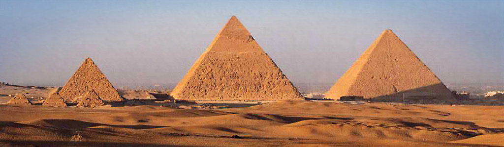 egyptian giza pyramids header